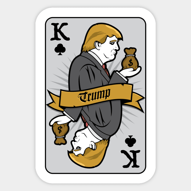 Donald Trump Card Sticker by UnluckyDevil